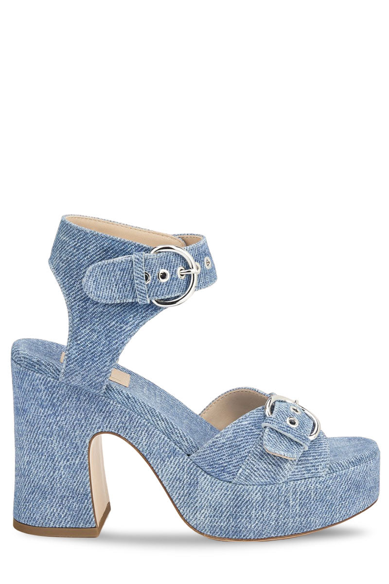 Sista Covered Denim Sandal by AGL Boyds