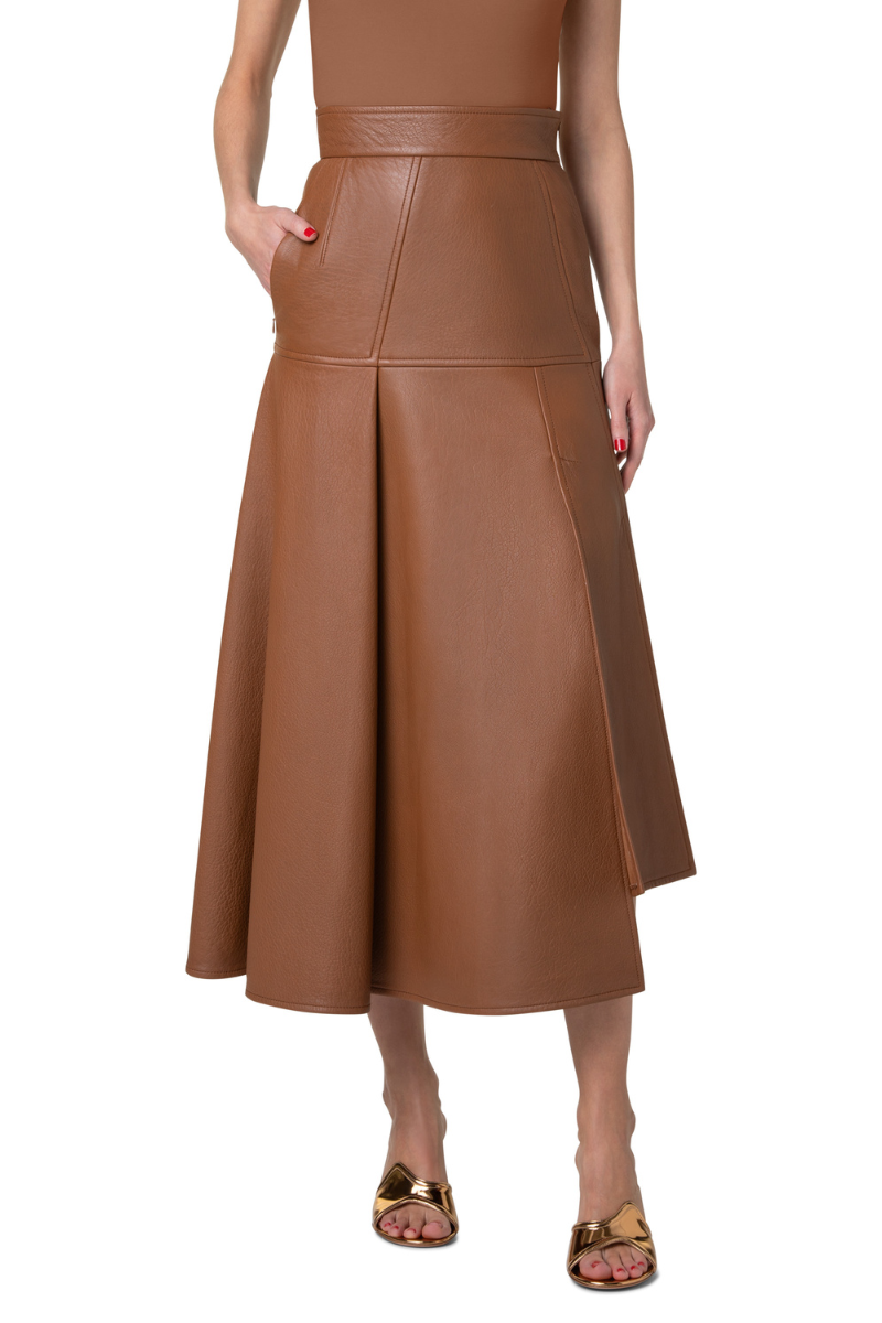 Leather Midi Skirt-Akris-Boyds Philadelphia