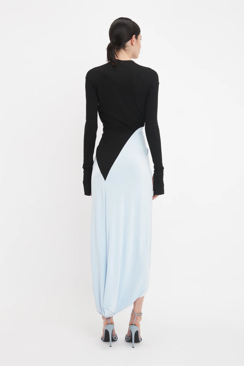 Knot Detail Jersey Gown-Victoria Beckham-Boyds Philadelphia