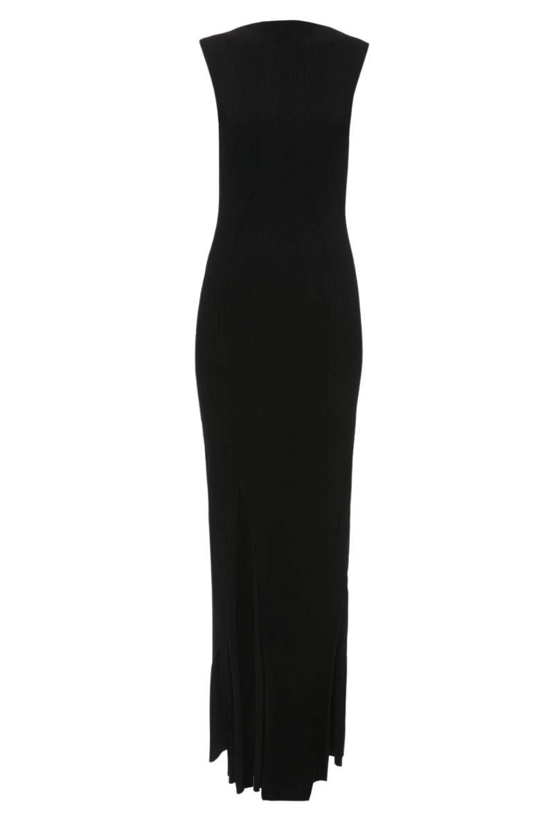 Plait Detail Sleeveless Dress-Victoria Beckham-Boyds Philadelphia