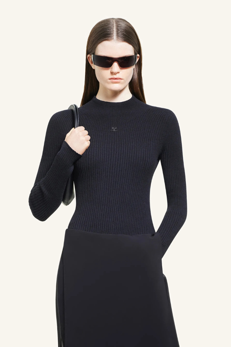 Long Sleeved Solar Sweater-Courrèges-Boyds Philadelphia