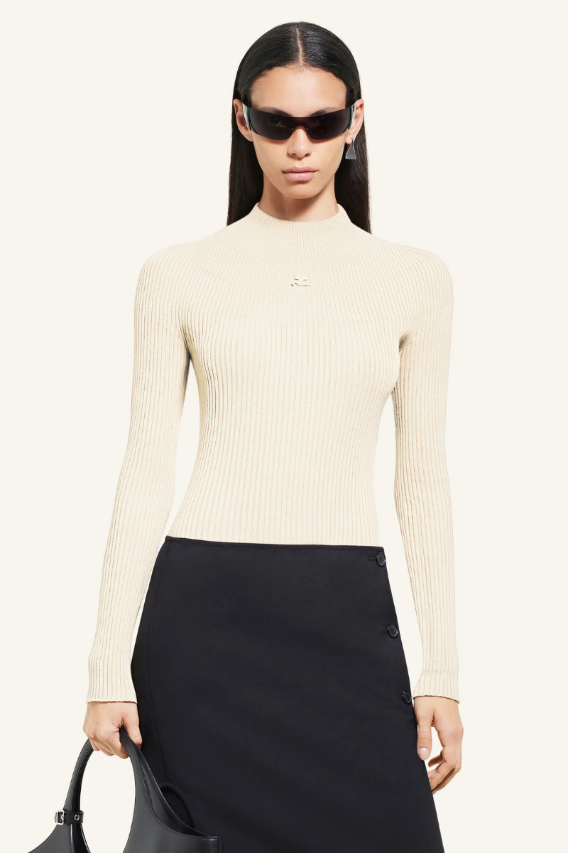 Long Sleeved Solar Sweater-Courrèges-Boyds Philadelphia