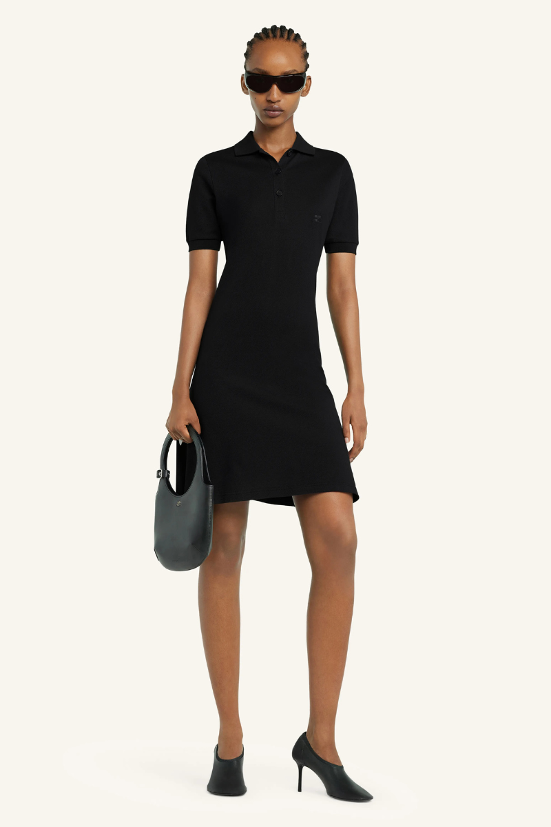 Mini Piquè Polo Dress-Courrèges-Boyds Philadelphia