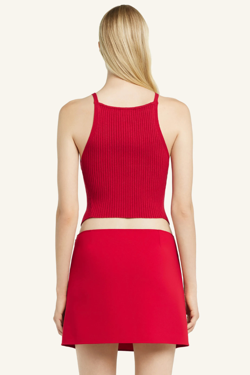 Pointy Rib Knit Tank-Courrèges-Boyds Philadelphia