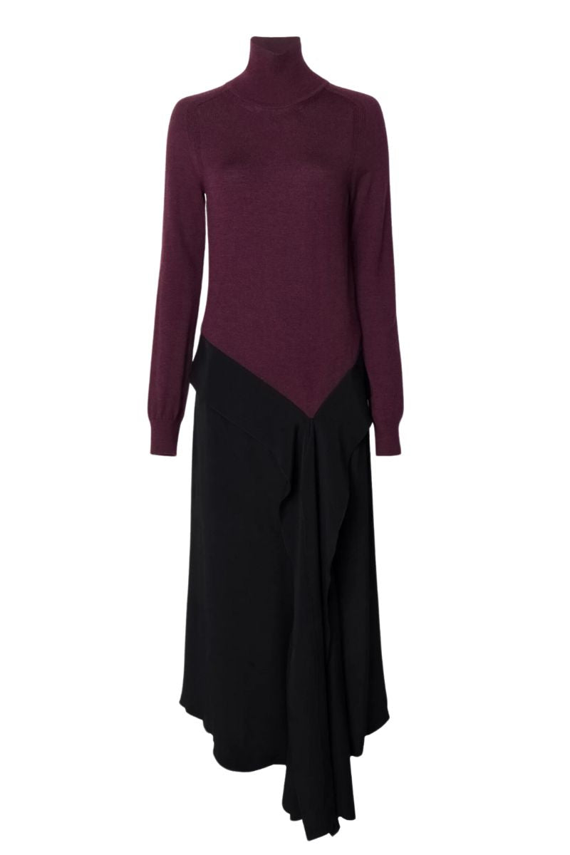 High Neck Tie Detail Dress-Victoria Beckham-Boyds Philadelphia