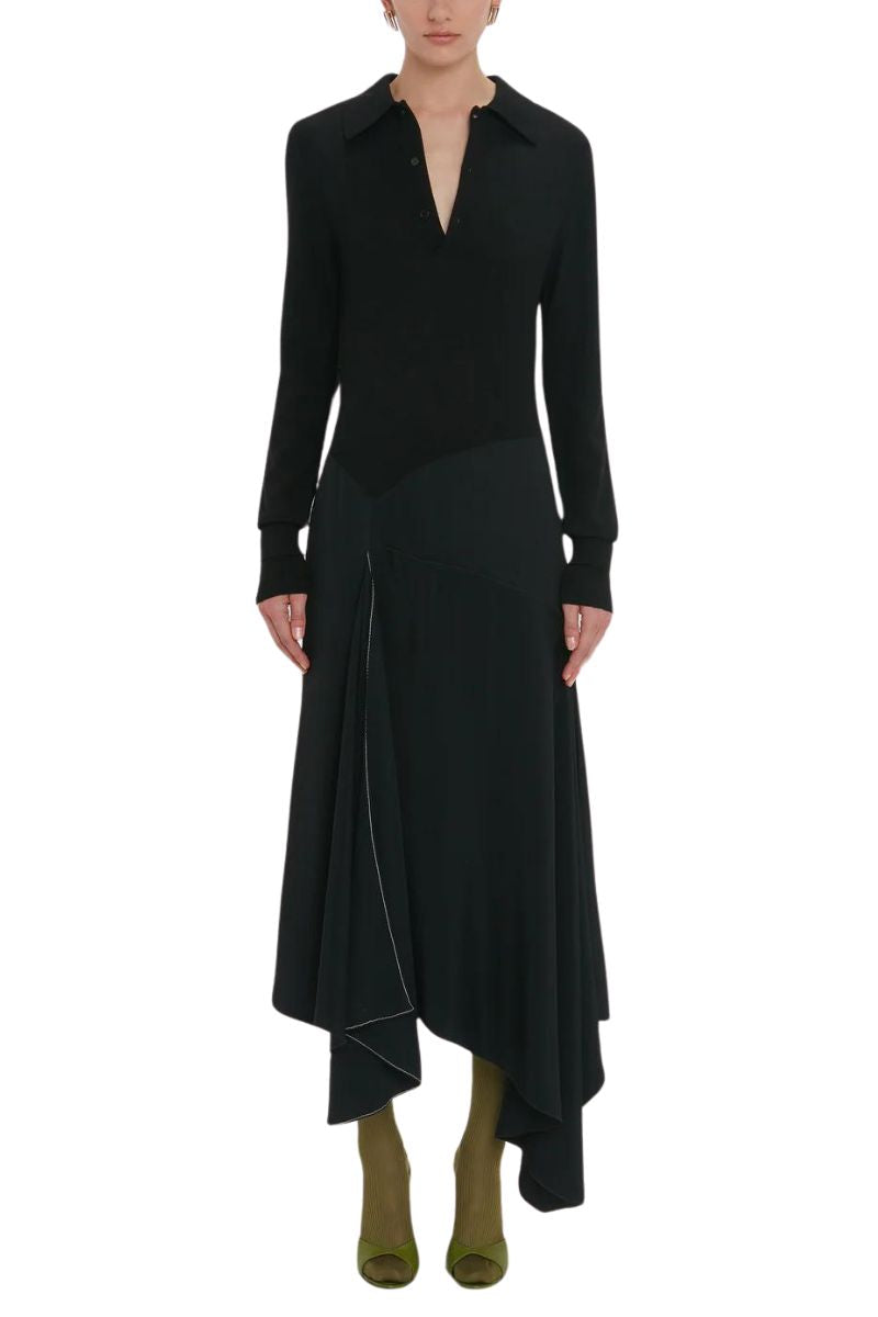 Henley Shirt Dress-Victoria Beckham-Boyds Philadelphia