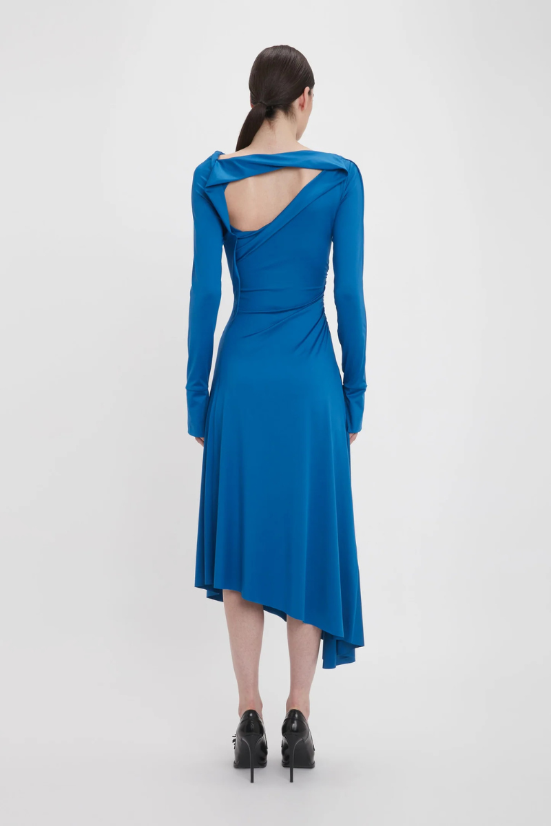 Draped Jersey Midi Dress-Victoria Beckham-Boyds Philadelphia