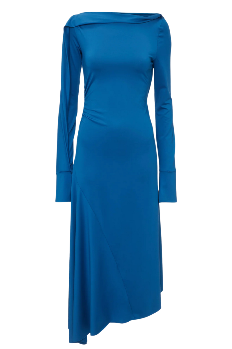 Draped Jersey Midi Dress-Victoria Beckham-Boyds Philadelphia