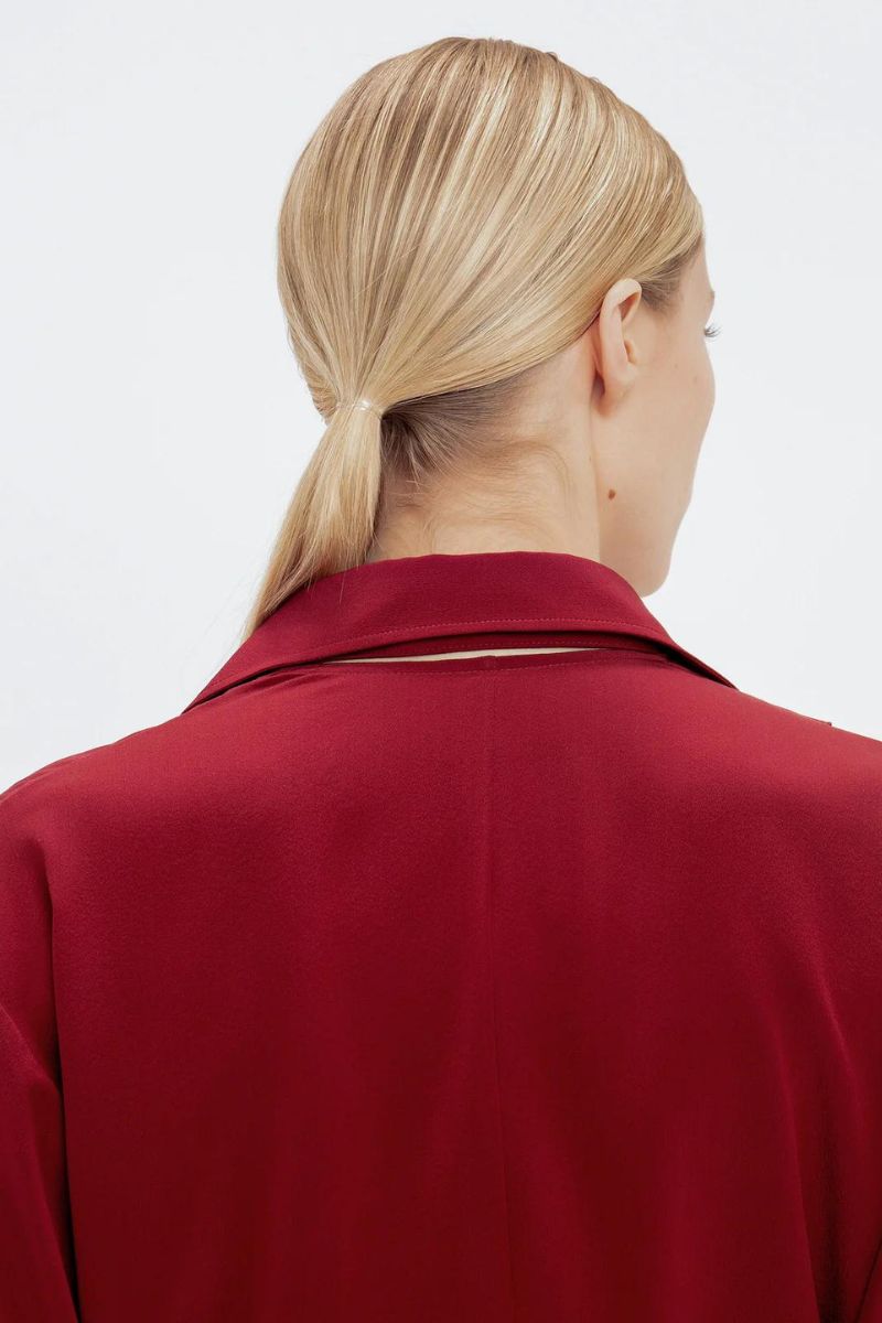 Ruffle Detail Blouse-Victoria Beckham-Boyds Philadelphia