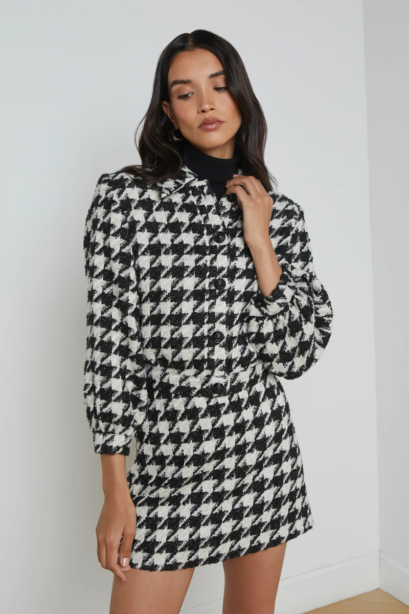 Bridges Houndstooth Jacket-L'AGENCE-Boyds Philadelphia