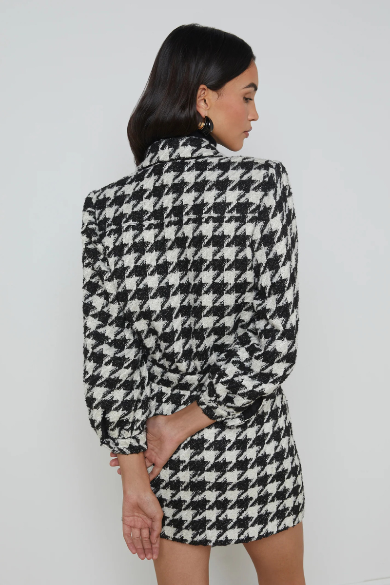 Bridges Houndstooth Jacket-L'AGENCE-Boyds Philadelphia