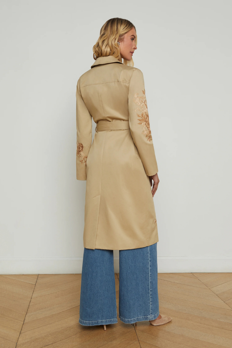 Venus Embroidered Trench Coat-L'AGENCE-Boyds Philadelphia