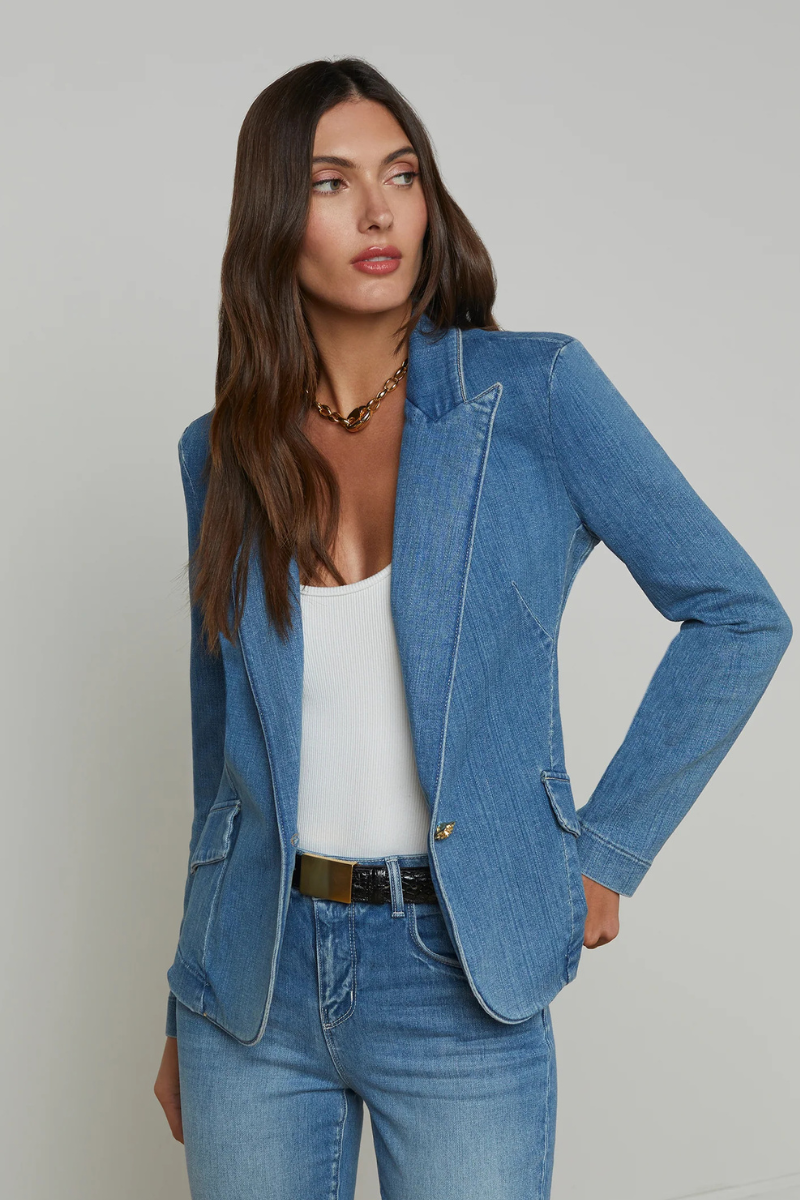 Baldwin Denim Blazer-L'AGENCE-Boyds Philadelphia