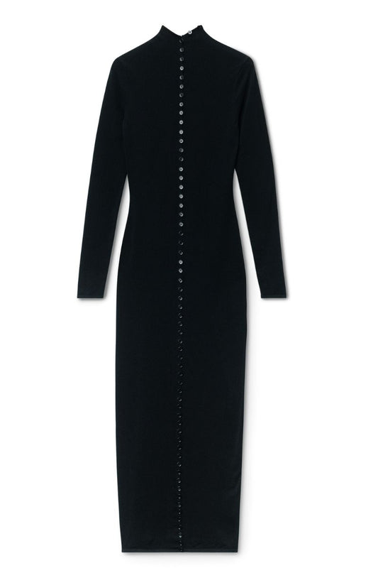 High-Neck Button Dress-Alexander Wang-Boyds Philadelphia