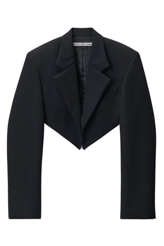 Cropped Tuxedo-style Blazer-Alexander Wang-Boyds Philadelphia