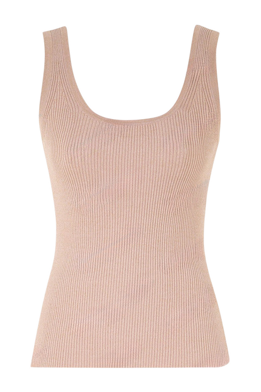 Tallow Metallic Scoop Neck Tank-ZIMMERMANN-Boyds Philadelphia