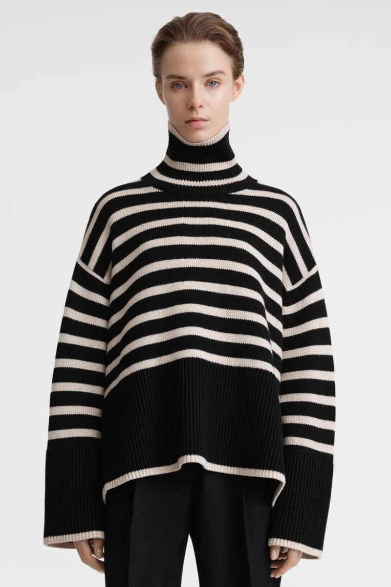 Signature Stripe Turtleneck-TOTEME-Boyds Philadelphia