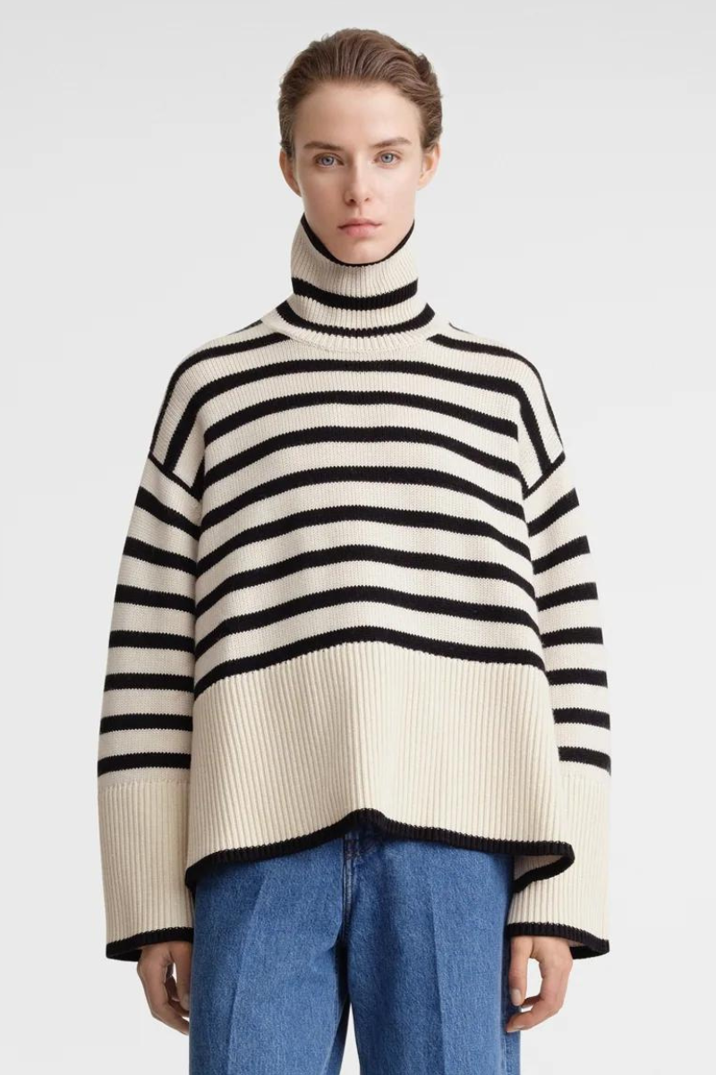 Signature Stripe Turtleneck-TOTEME-Boyds Philadelphia