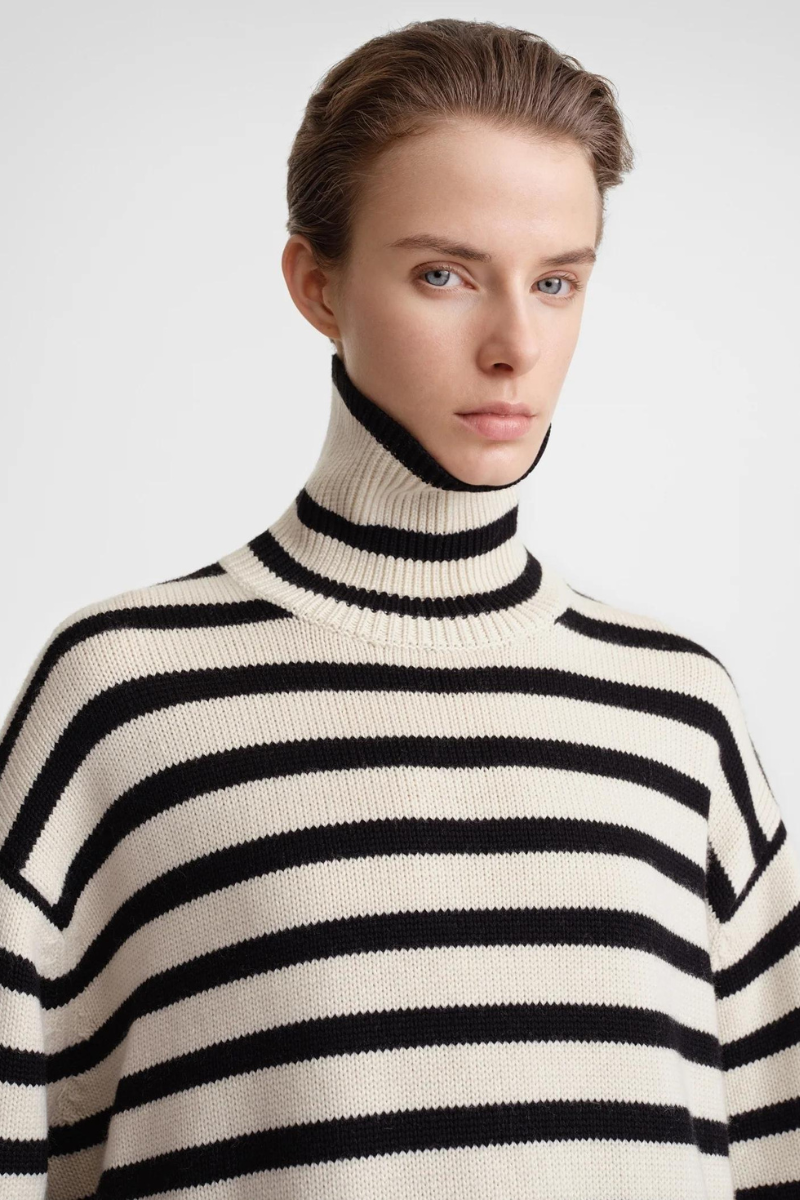 Signature Stripe Turtleneck-TOTEME-Boyds Philadelphia