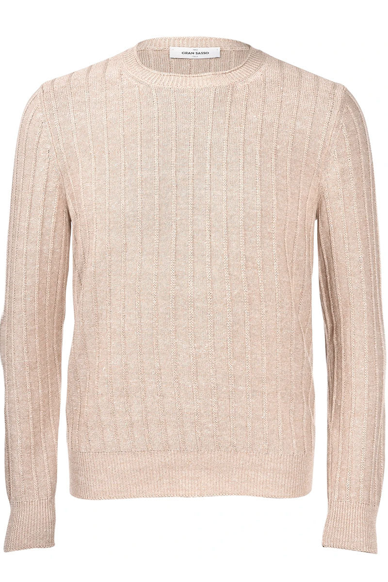 Ribbed 2-Ply Crewneck-Gran Sasso-Boyds Philadelphia