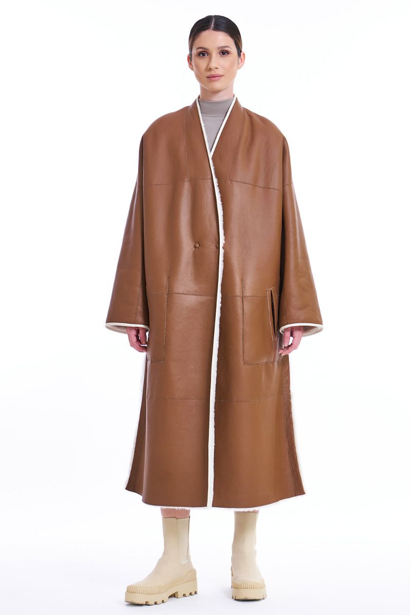 Reversible Shearling Coat-BLANCHA-Boyds Philadelphia