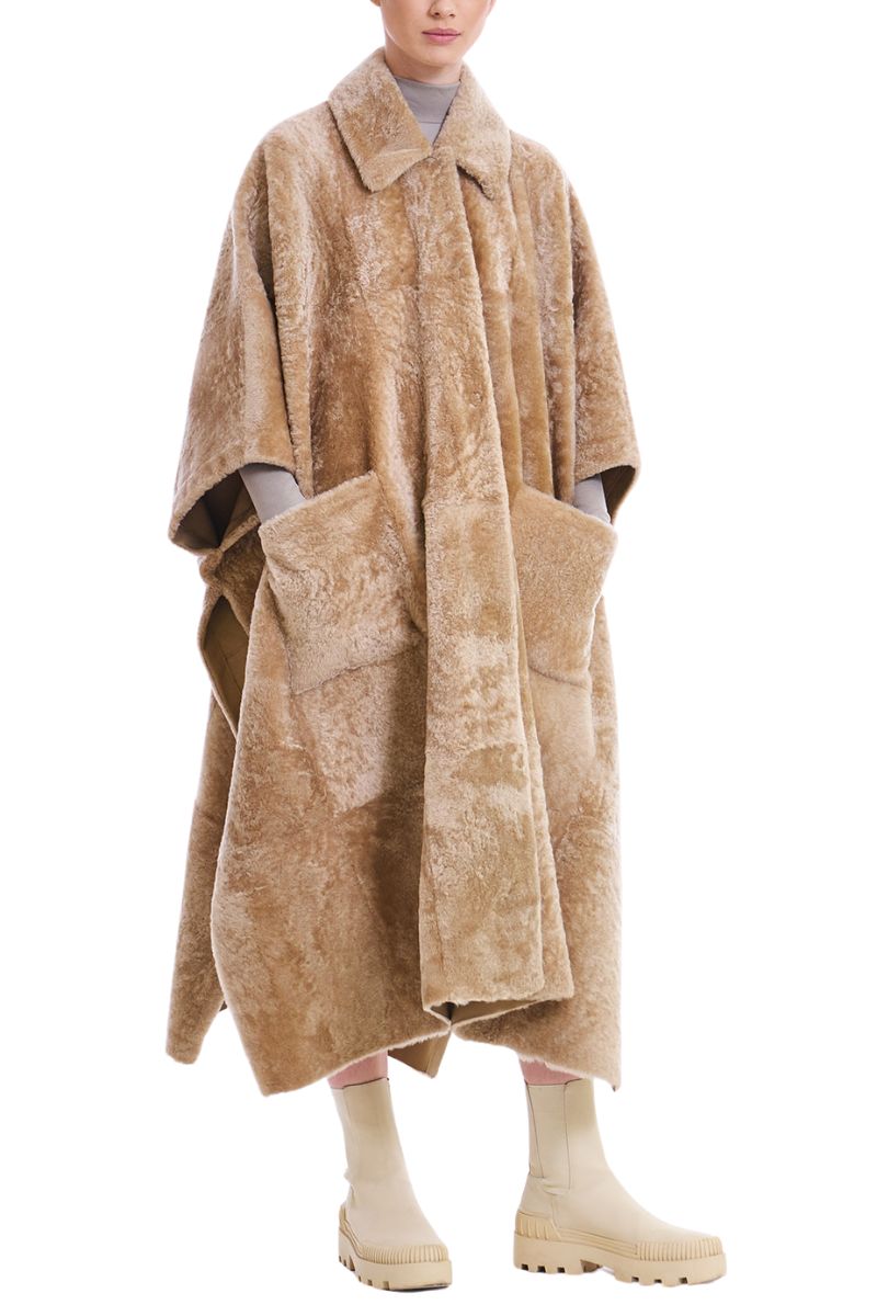 Shearling Cape-BLANCHA-Boyds Philadelphia