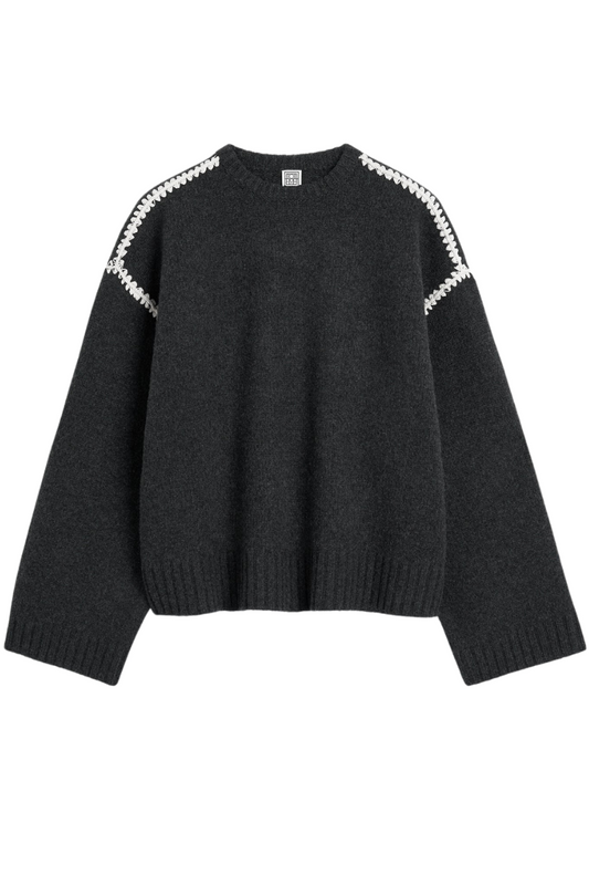 Embroidered Sweater-TOTEME-Boyds Philadelphia