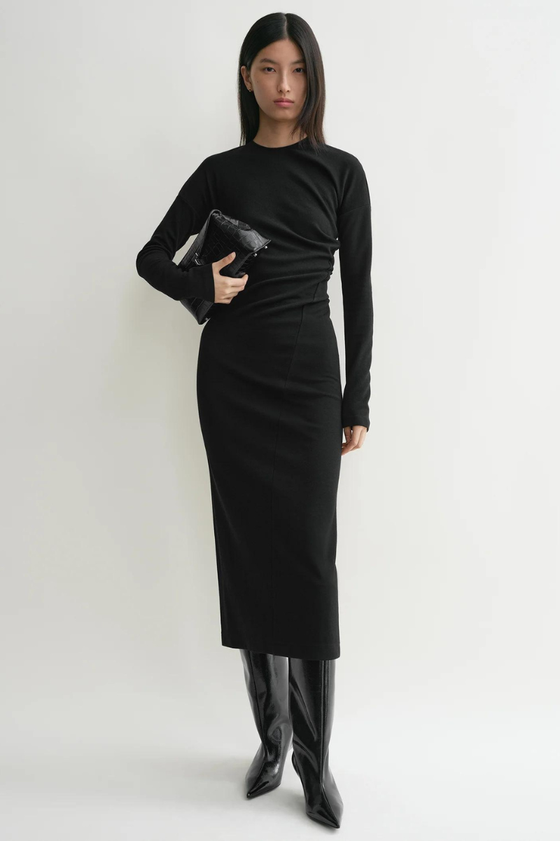 Twisted Jersey Dress-TOTEME-Boyds Philadelphia