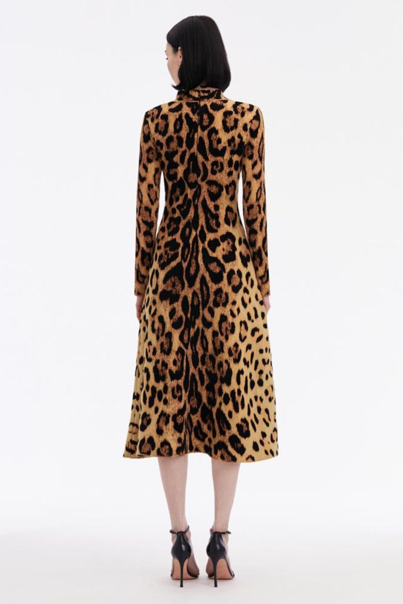 Jaguar Jacquard Dress-Oscar de la Renta-Boyds Philadelphia