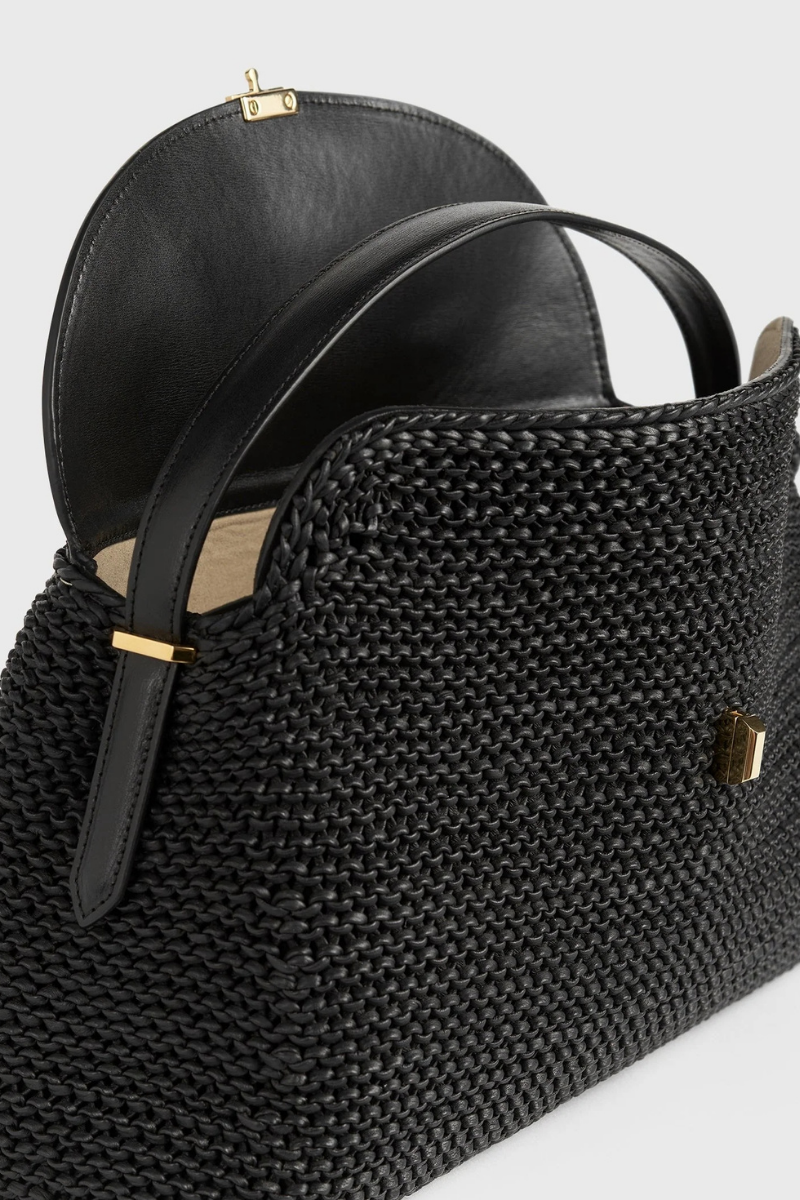 T-Lock Woven-Leather Bag-TOTEME-Boyds Philadelphia