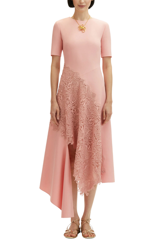 Bellflower Guipure Lace Dress-Oscar de la Renta-Boyds Philadelphia