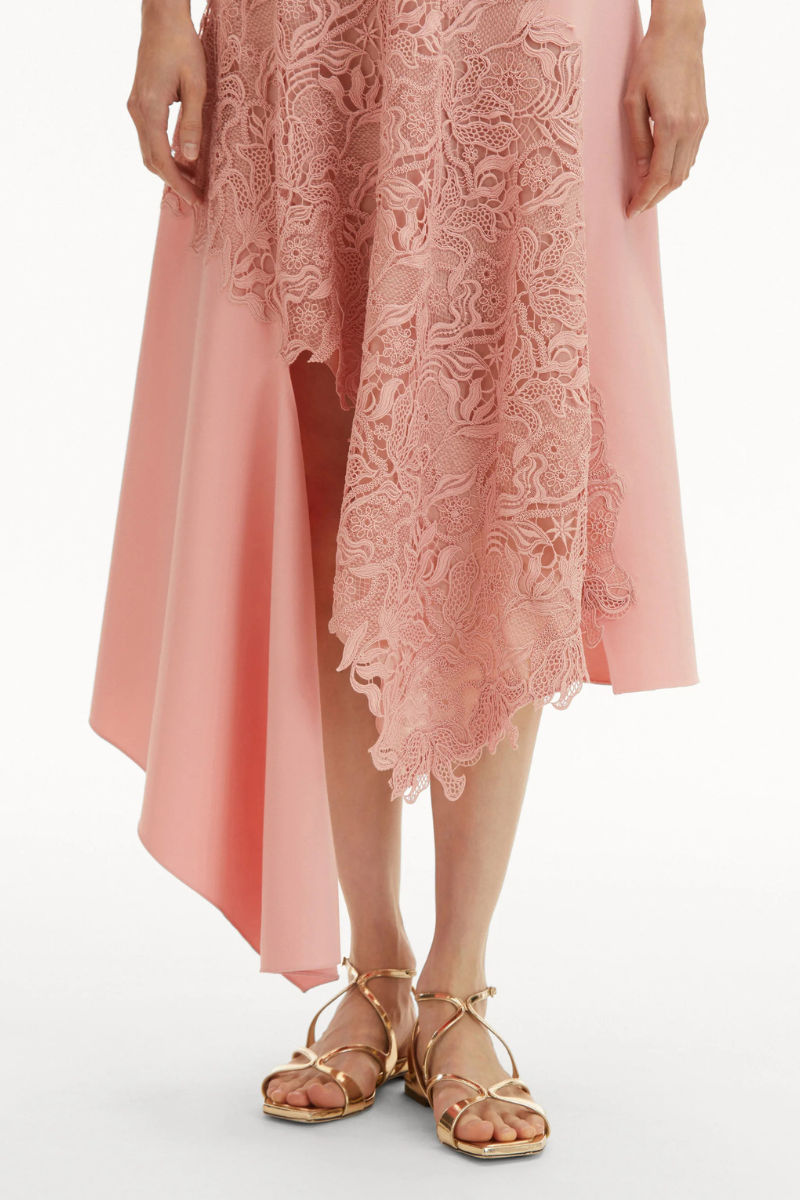 Bellflower Guipure Lace Dress-Oscar de la Renta-Boyds Philadelphia