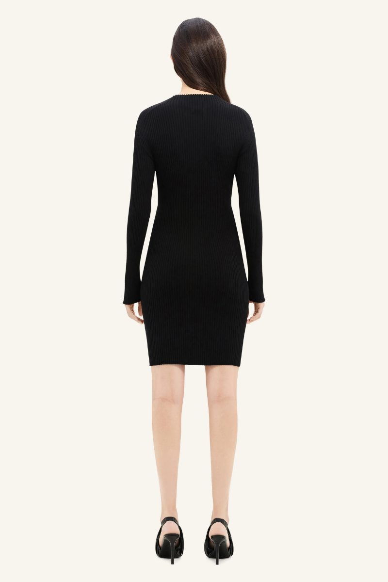 Contrast Frame Rib Knit Mini Dress-Courrèges-Boyds Philadelphia