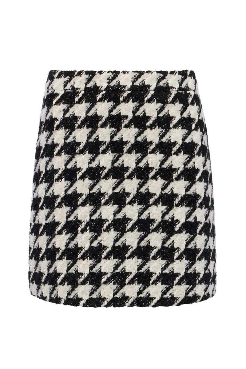 Marseille Houndstooth Mini Skirt-L'AGENCE-Boyds Philadelphia