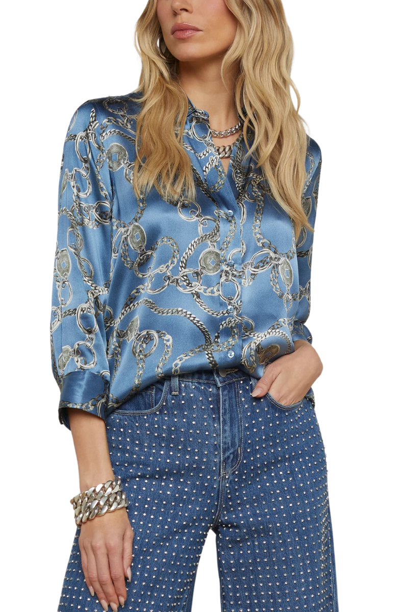 Dani Silk Blouse-L'AGENCE-Boyds Philadelphia