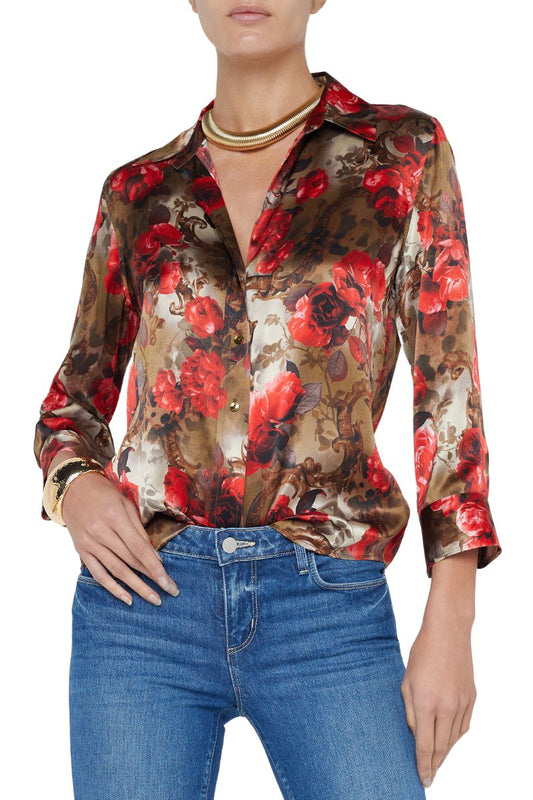 Dani Silk Blouse-L'AGENCE-Boyds Philadelphia