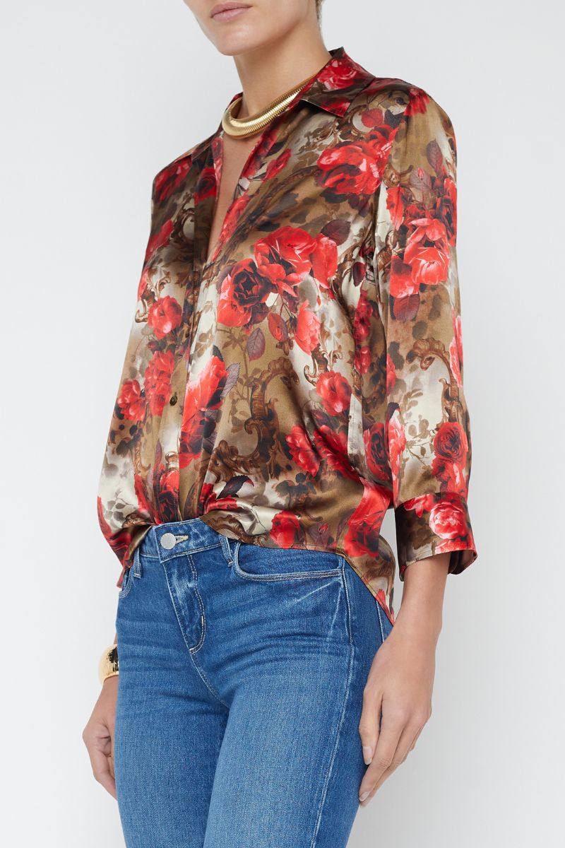 Dani Silk Blouse-L'AGENCE-Boyds Philadelphia