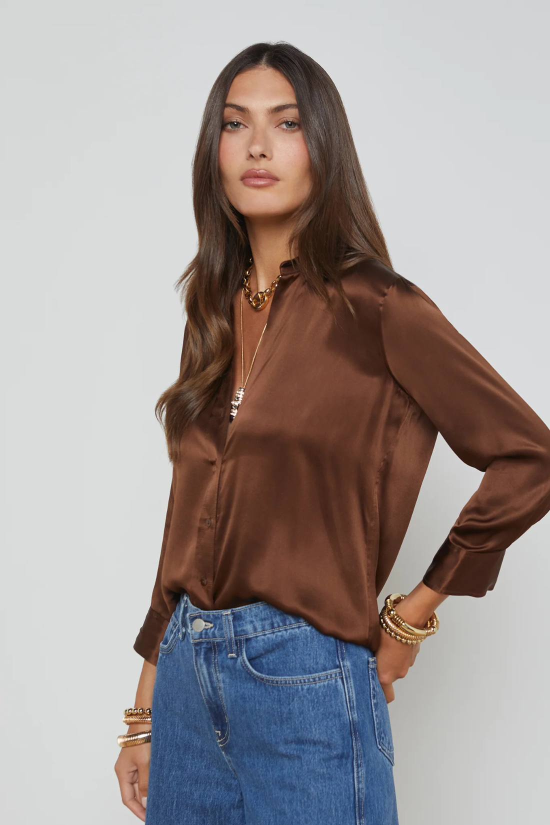 Dani Silk Blouse-L'AGENCE-Boyds Philadelphia