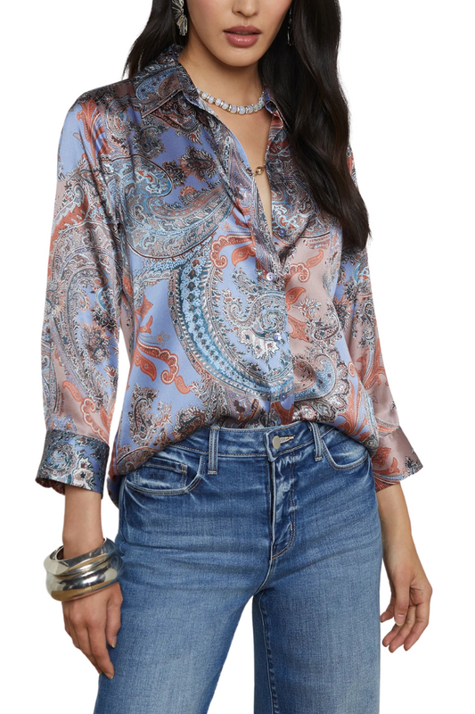 Dani Silk Blouse-L'AGENCE-Boyds Philadelphia