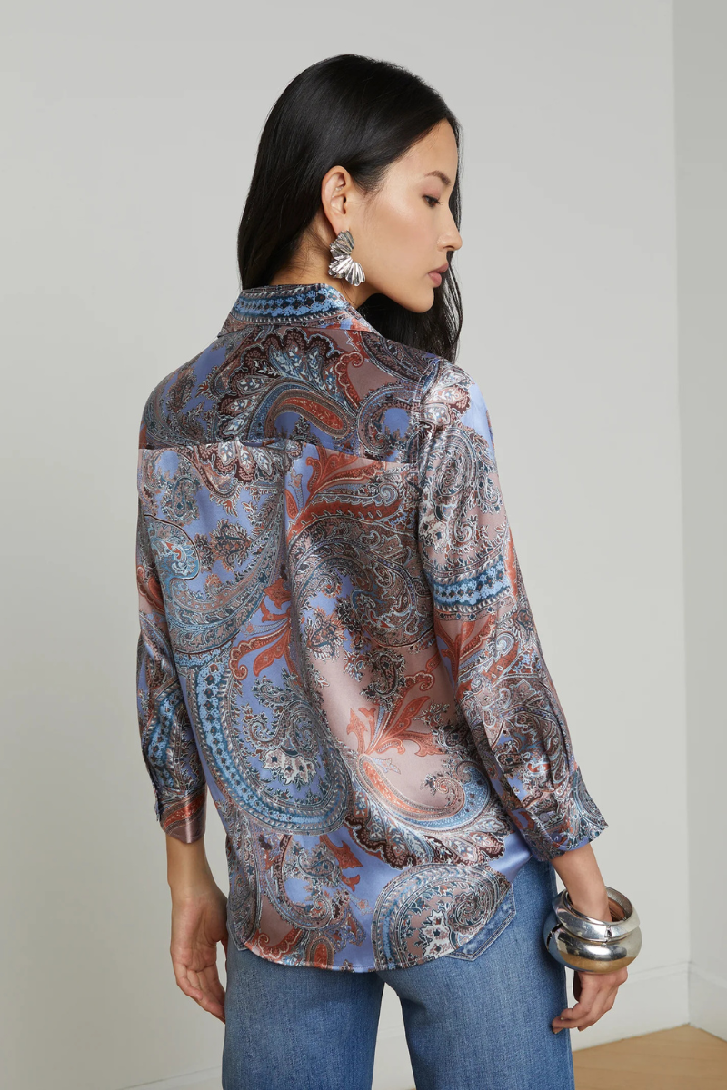 Dani Silk Blouse-L'AGENCE-Boyds Philadelphia