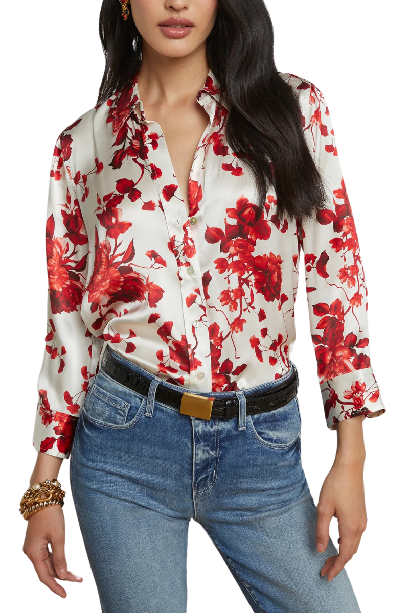 Dani Silk Blouse-L'AGENCE-Boyds Philadelphia