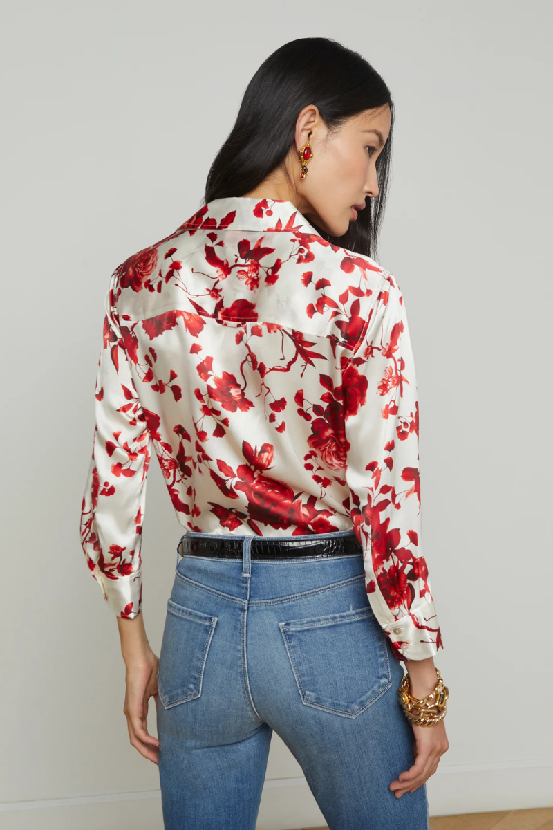 Dani Silk Blouse-L'AGENCE-Boyds Philadelphia