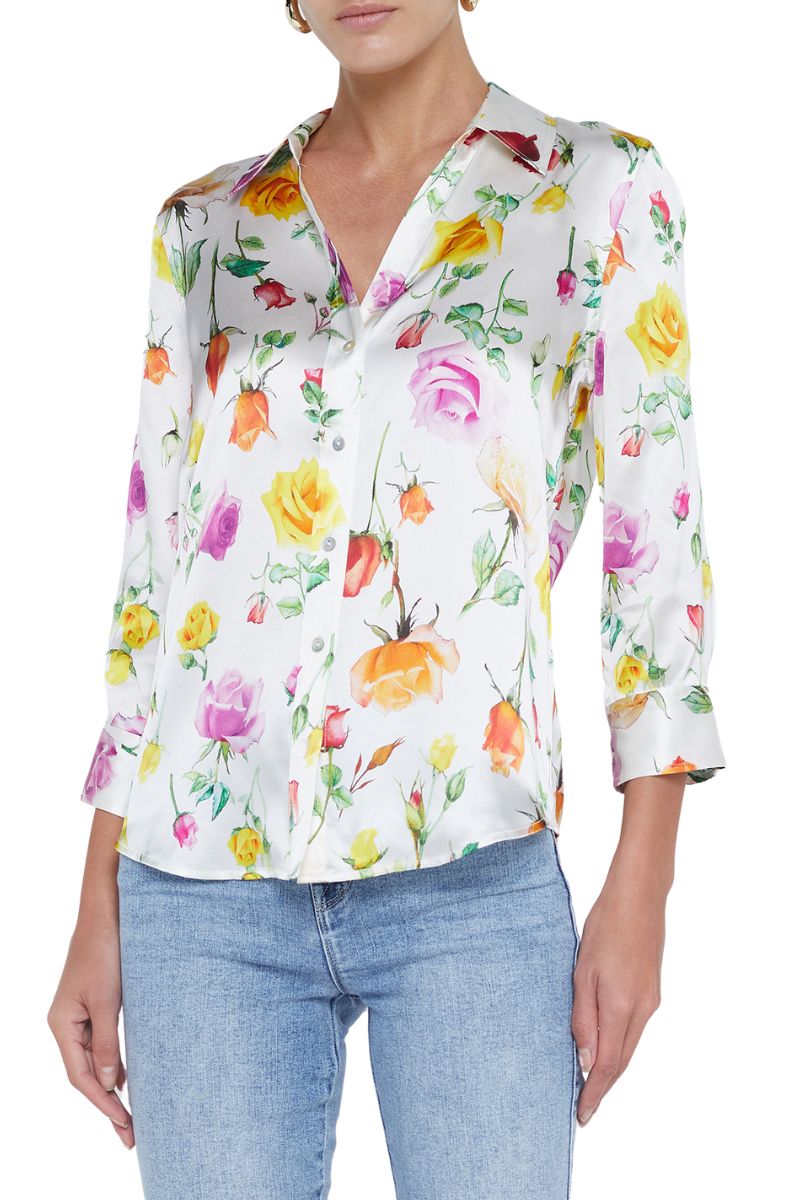 Dani Silk Blouse-L'AGENCE-Boyds Philadelphia