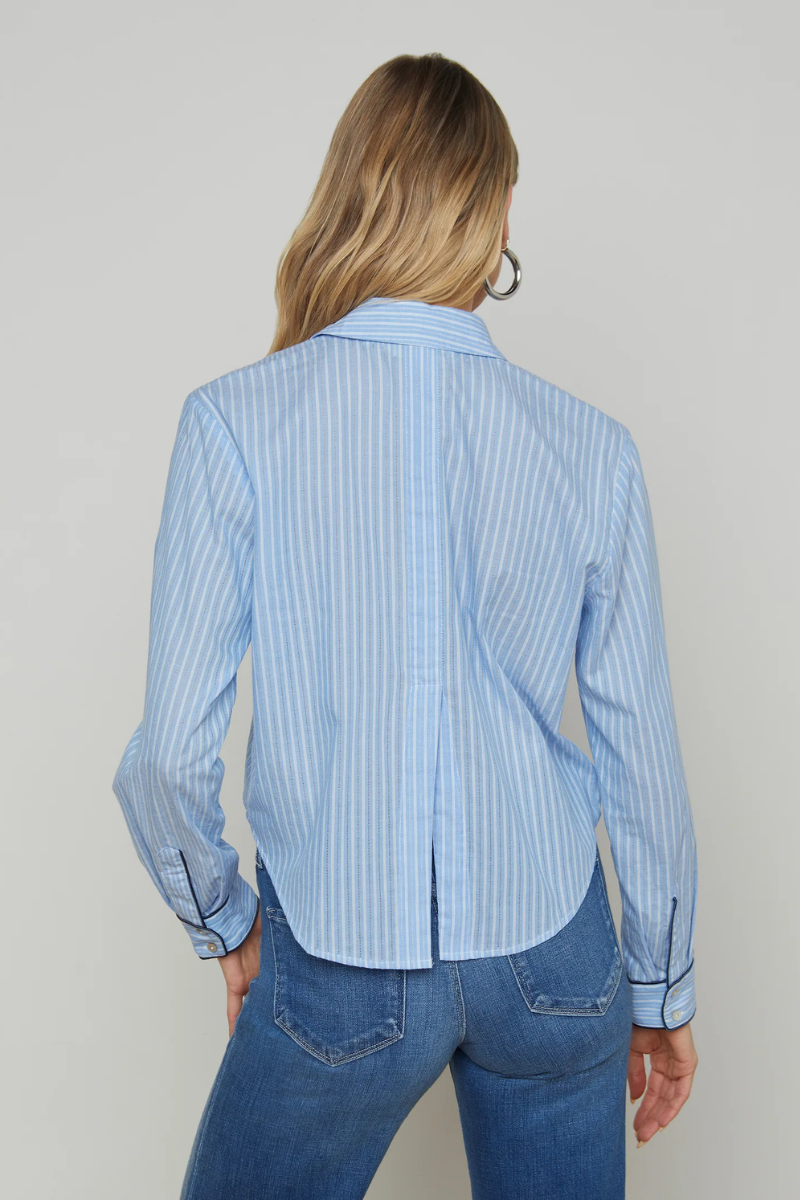 Cosette Button-Down Shirt-L'AGENCE-Boyds Philadelphia