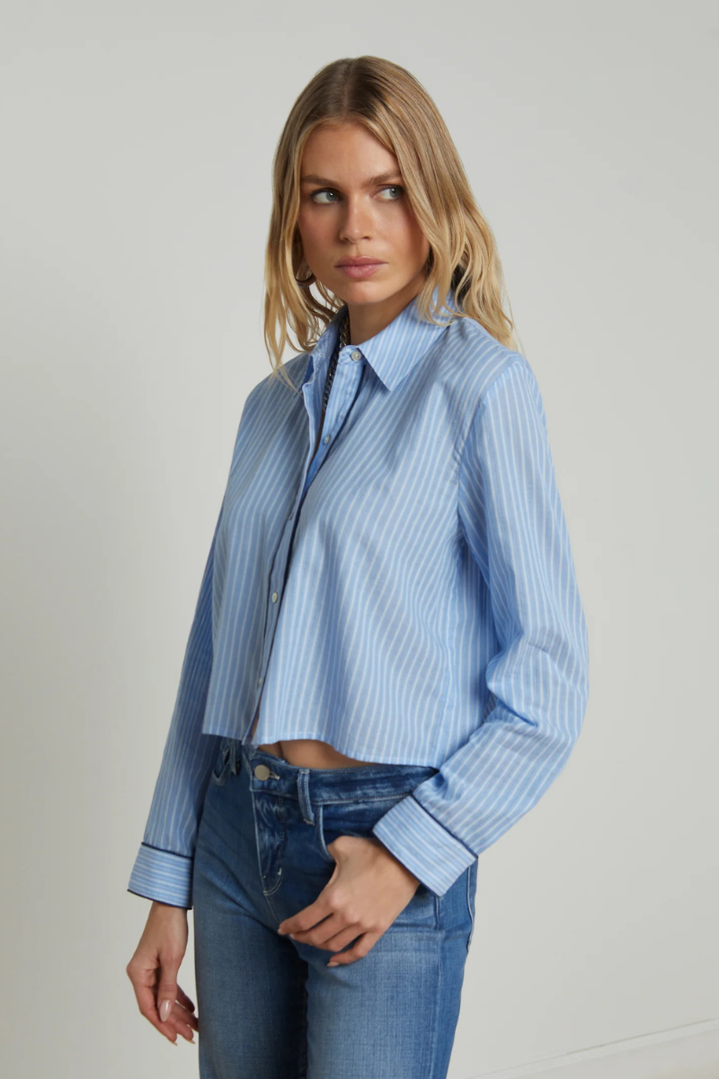 Cosette Button-Down Shirt-L'AGENCE-Boyds Philadelphia