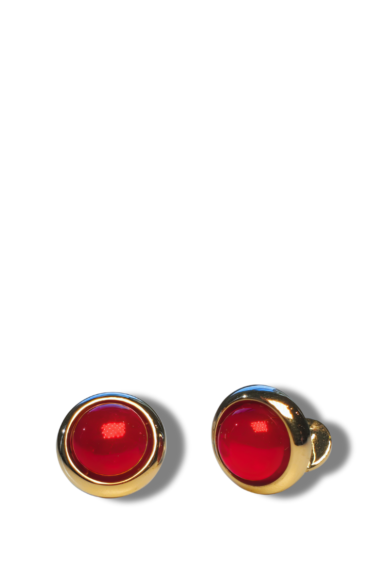 Red Quartz Cufflinks-Baade-Boyds Philadelphia