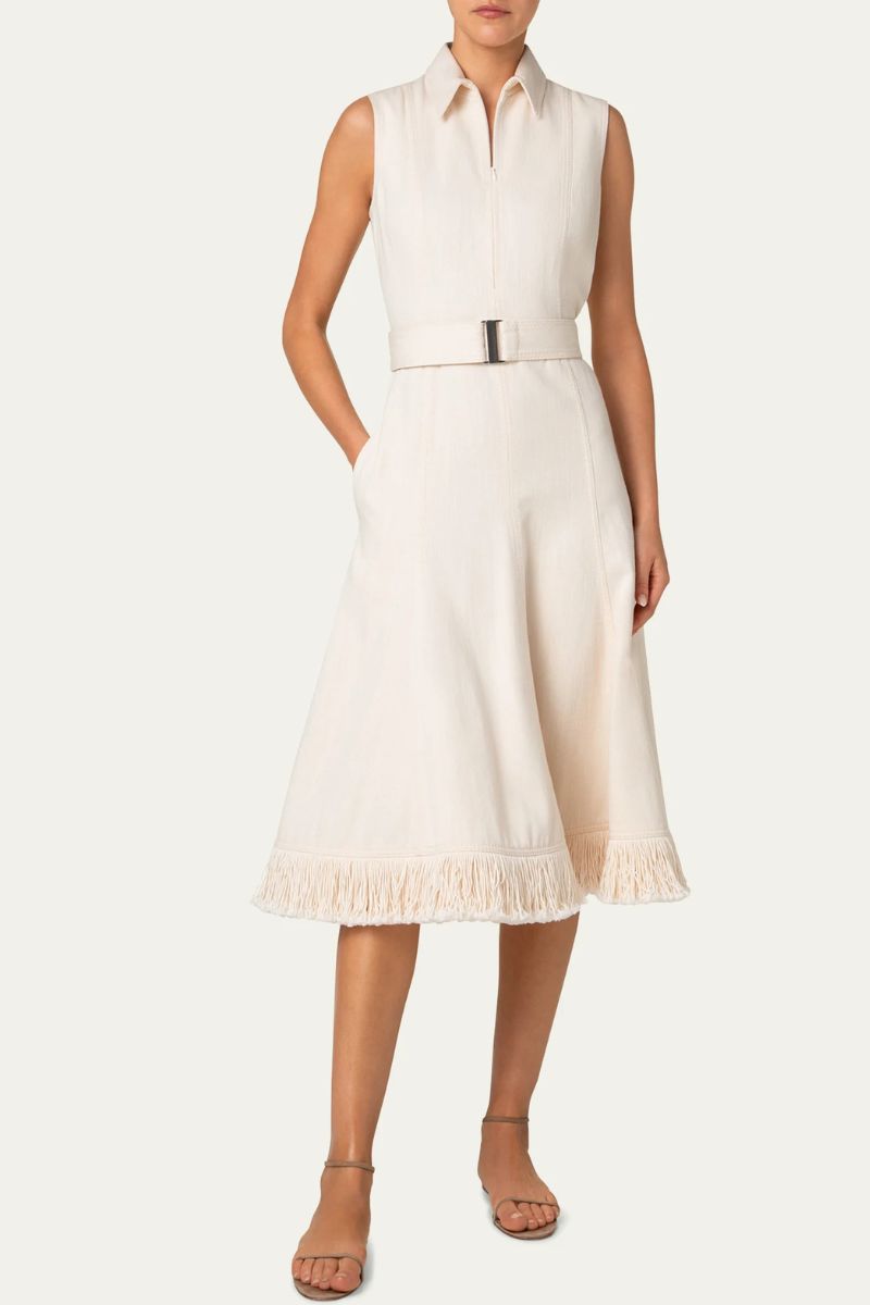 Fringe Midi Dress-Akris Punto-Boyds Philadelphia