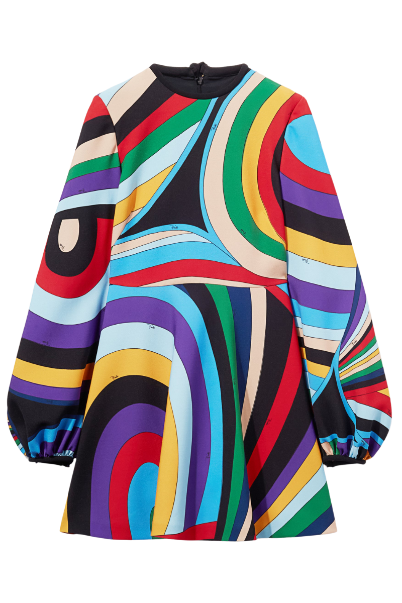 Iride Print Mini Dress-PUCCI-Boyds Philadelphia