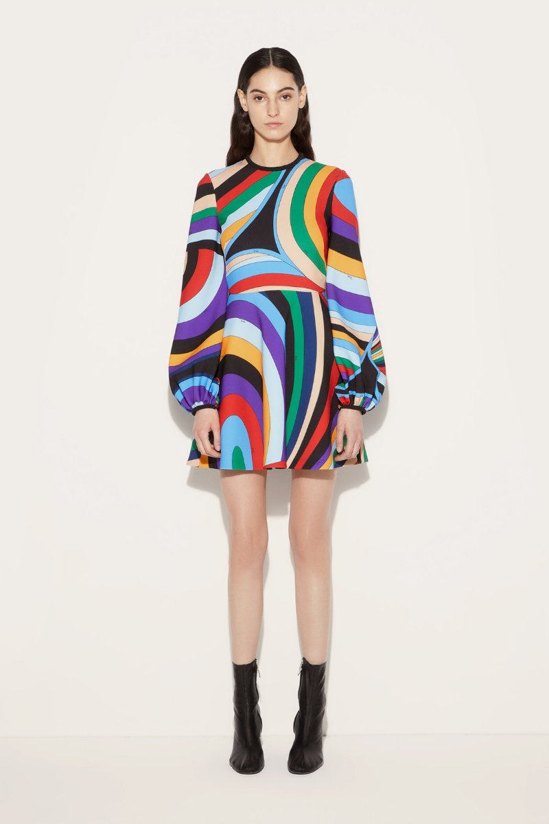 Iride Print Mini Dress-PUCCI-Boyds Philadelphia