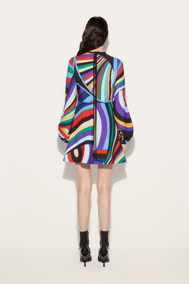 Iride Print Mini Dress-PUCCI-Boyds Philadelphia